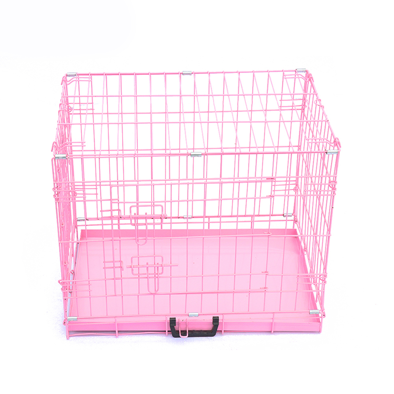Cage de chiens métalliques pliables