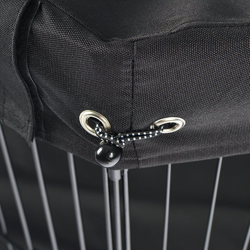 Penche de jeu de chiens en métal pliable à 8 panneaux avec couvercle supérieur et pavé inférieur Penche de jeu de chiens en métal pliable à 8 panneaux avec couvercle supérieur et pavé inférieur