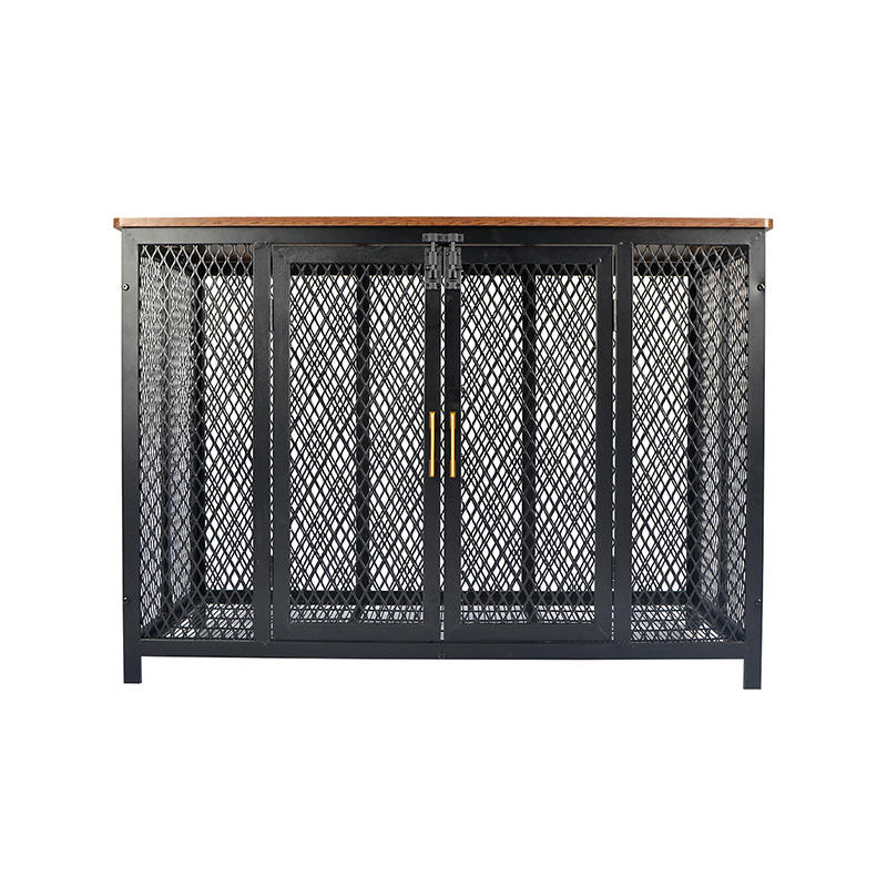 Cage de chiens de style meuble en bois