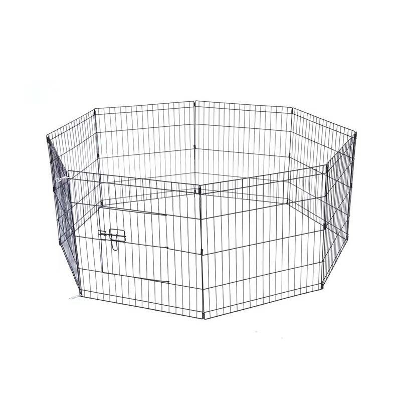 8 panneaux Clôture en métal Pet Fence Pliable Chien