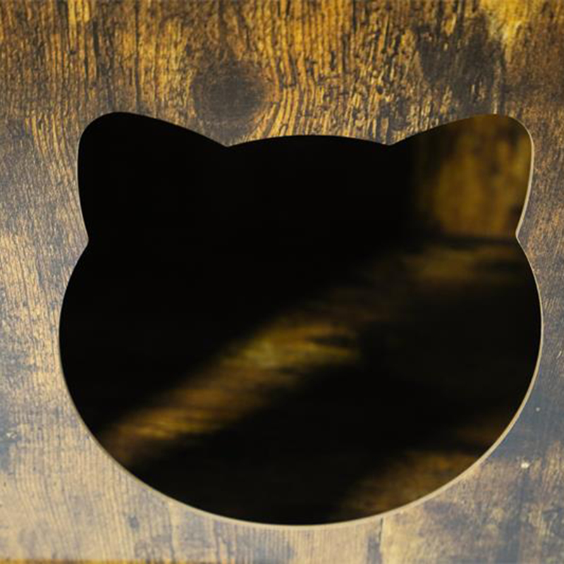 Cage de chats de style meuble avec armoire de litière de l'étagère de rangement Cage de chats de style meuble avec armoire de litière de l'étagère de rangement