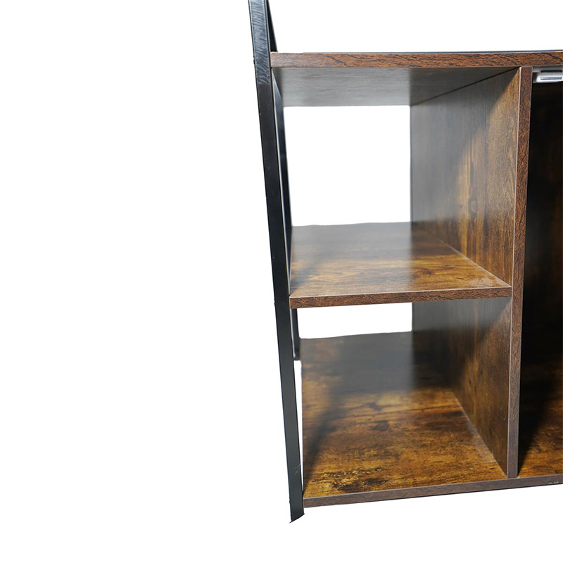 Cage de chats de style meuble avec armoire de litière de l'étagère de rangement Cage de chats de style meuble avec armoire de litière de l'étagère de rangement