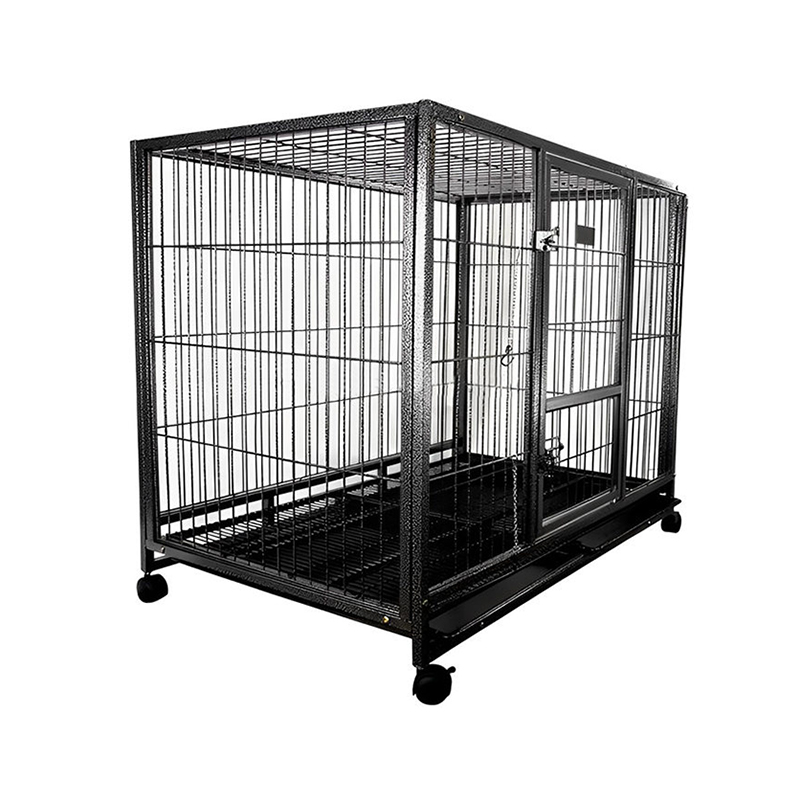 Cage de chiens en métal ouverte ouverte lourde
