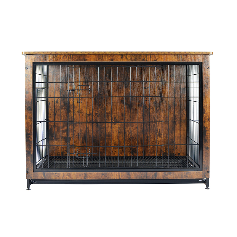 Cage en métal de style meuble en bois intérieur