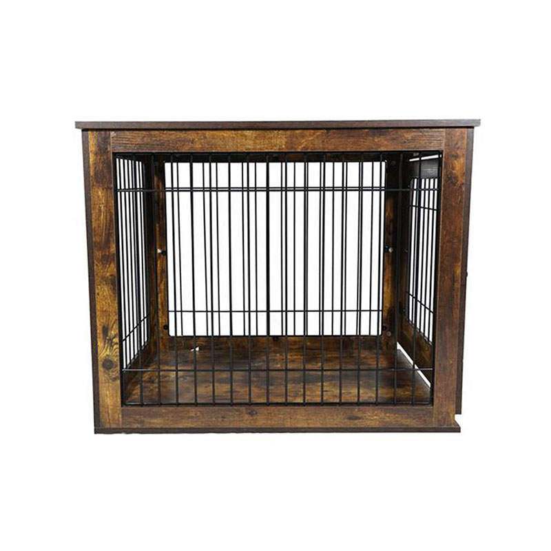 Cage de chien de style meuble de chenil en bois intérieur cage