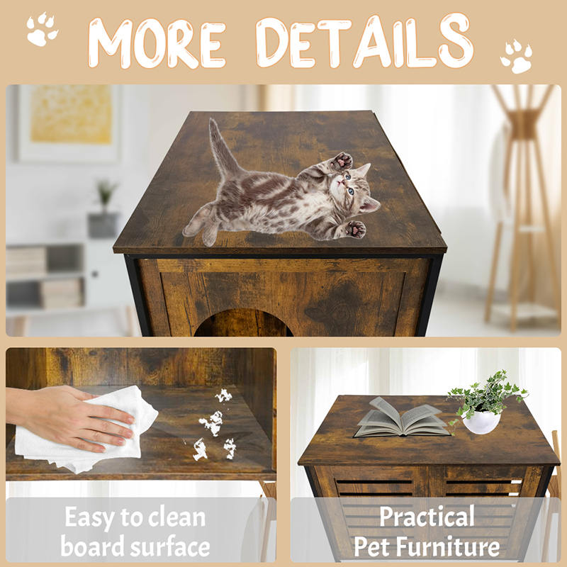Meuble Style Cats Cage Table d'appoint Armoire avec diviseur Meuble Style Cats Cage Table d'appoint Armoire avec diviseur