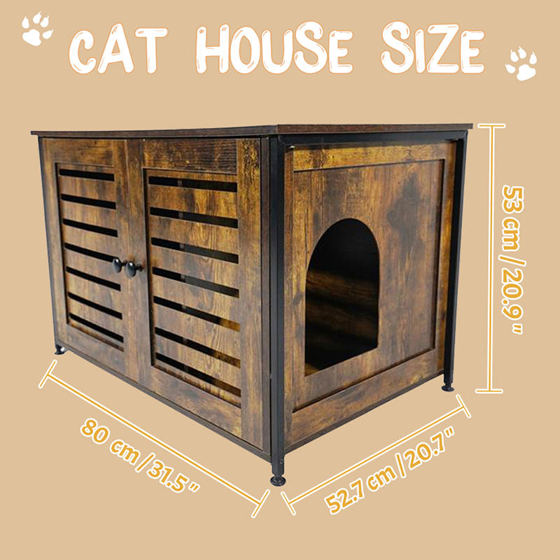 Meuble Style Cats Cage Table d'appoint Armoire avec diviseur Meuble Style Cats Cage Table d'appoint Armoire avec diviseur