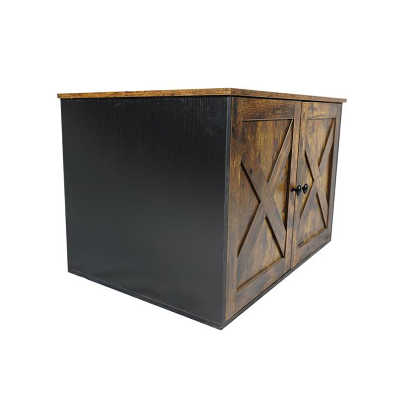 Cage de chats de meubles d'intérieur avec armoire de litière de diviseur Cage de chats de meubles d'intérieur avec armoire de litière de diviseur