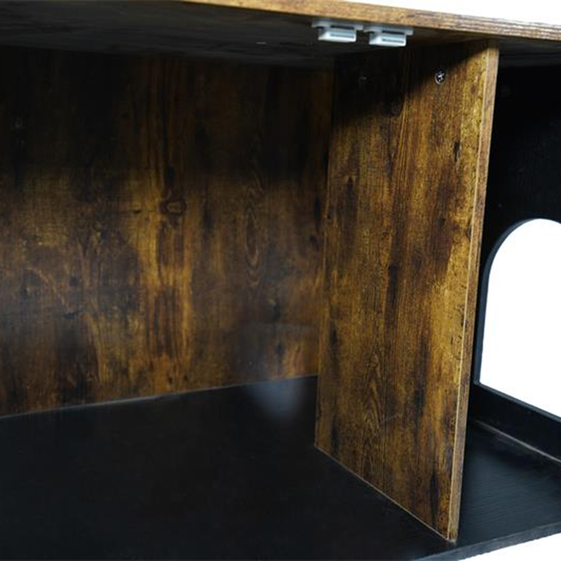 Cage de chats de meubles d'intérieur avec armoire de litière de diviseur Cage de chats de meubles d'intérieur avec armoire de litière de diviseur