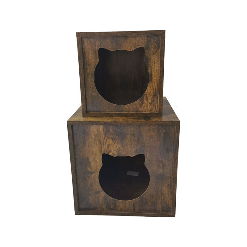 En bois de particules meubles intérieurs chats cage de cage de cage armoire à litière